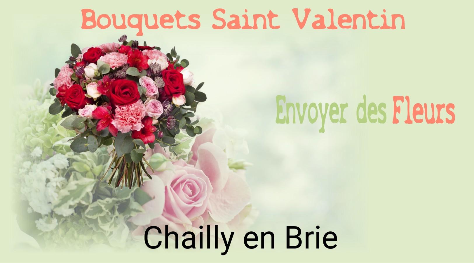 Roses de Saint-Valentin livrées à Chailly-en-Brie